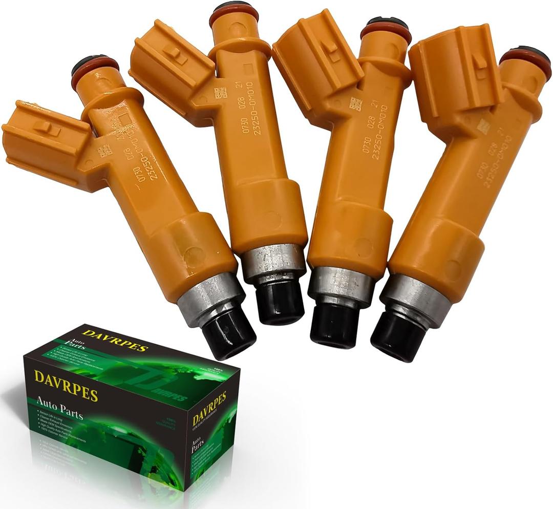 4Pcs FJ453 23250-0M010 Fuel Injectors Fuel Spray Nozzle 12 Holes Disc Engine For 2010-2012 Lexus HS250H, 2003-2011 Toyota Camry 2.4L l4 Replace#23209280602325028060232500H050232090H050