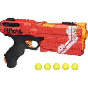 Nerf Rival Kronos XVIII-500 Blaster, Breech-Load, 5 Rival Rounds, Spring Action, 90 FPS Velocity, Red 