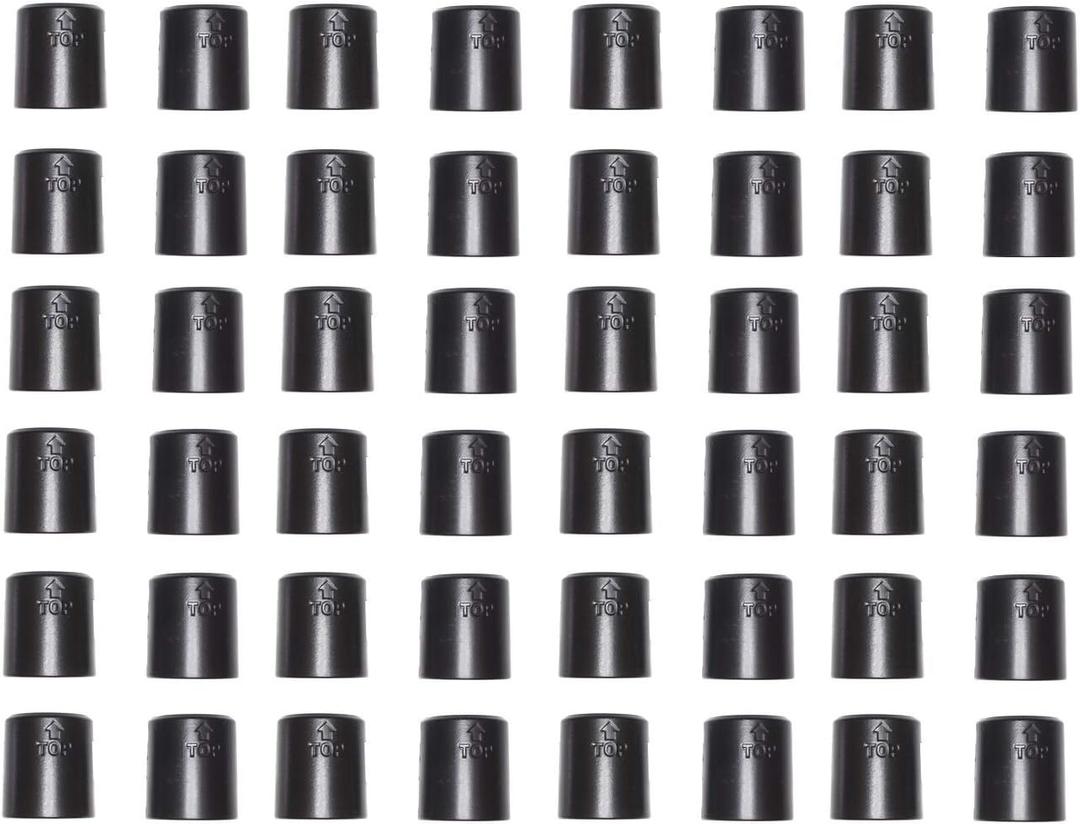 JSP Manufacturing 1" Diameter Post Wire Shelf Clips Shelving Split Sleeves Lock Metal Rack Locking Plastic Pick A Pack Wholesale Bulk 24 Pairs (48 Pack)