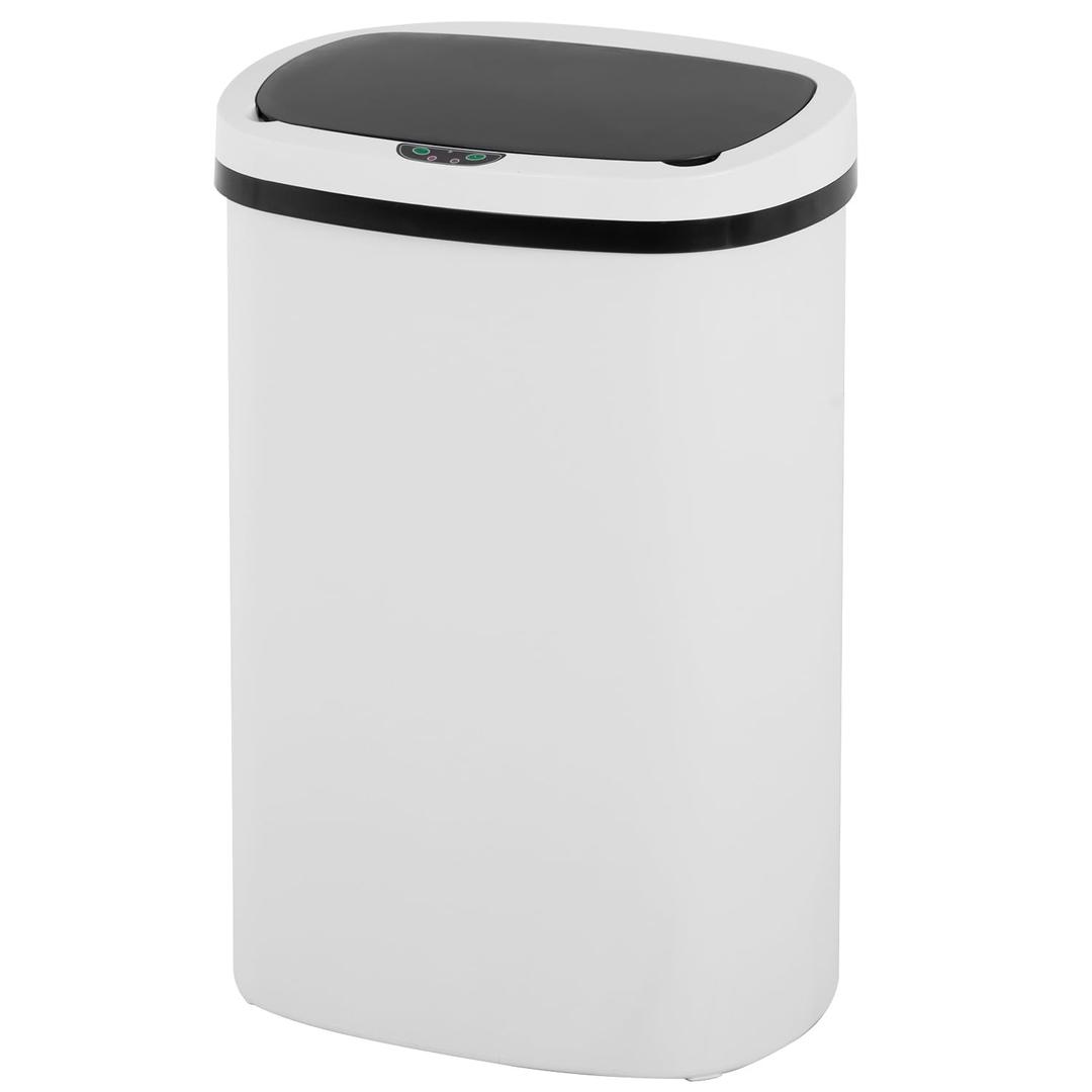 FDW Garbage Can 13 Gallon 50 Liter Kitchen Trash Can for Bathroom Bedroom Home Office Automatic Touch Free High-Capacity with Lid Waste Bin