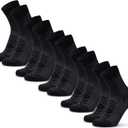 DANISH ENDURANCE Lightweight Merino Wool Hiking Socks, Thin Breathable Summer Walking Socks for Men & Women, 3 or 5-Pack (Medium)