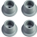 FDXGYH 4 Pcs 1" Replacement Feet for Shower Chair Bath Seat Shower Bench and Tub Transfer Benches Non-Slip Rubber Suction Cup Feet with Built-in Shims