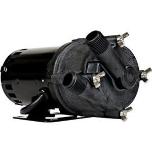 Little Giant 3-MD-MT-HC 115 Volt, 1/25 HP, 8.3 GPM Magnetic Drive Pump for Highly Corrosive Chemicals with 6-Ft. Power Cord, Black, 578603