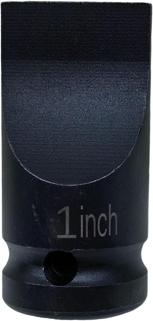 Slotted Screwdriver Bit Socket/Drag Link Socket, 1" x 1/4" Tip, for Removing Rusted or Stubborn Cleanout Plugs, 1/2" Drive, Heat-Treated Cr-Mo Alloy Steel
