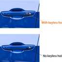 Thenice for 10th Gen Civic Accessories Door Handle Cover Exterior Decoration Compatible with Honda Civic 2021 2020 2019 2018 2017 2016 with Smart Auto Lock Holes -Black