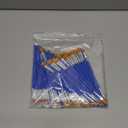 Kids Adult Craft Paint Brushes, 60PCS (30 Flat +30 Round) Blue Premium Small Paint Brushes for Acrylic Watercolor Face Painting, Rock Canvas Painting