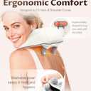 Neck Massager with Heat,Therapexa Neck & Shoulder Massager,6D Shiatsu Back Massager for Pain Relief Deep Tissue,Massager for Leg, Muscle Soreness(Khaki)