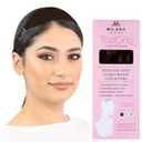 MILANO COLLECTION Glueless Top Grip for Hair Topper & Wiglets, Adjustable Translucent Strap with Side Openings, Top Headband for Your Wig or Topper, Includes Clips, Brown, Small