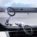 for Magsafe Phone Holder, Car Mount Folding & 360 Rotation Magnetic Phone Holder for Car Strong Magnets iPhone Car Mount Hands Phone Holders for Your Car Dash Fits iPhone17 16 15Pro Max (Silver)