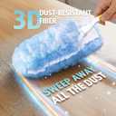 Duster Refill for Swiffer Duster, 50 Count Heavy Duty 2 Side 360 Duster Refills, 6X Microfibers, Disposable Multi Surface Dusters for Cleaning (Not Include Handle)