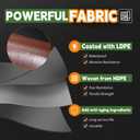 RAINDEWAY 16x20 Feet Super Heavy Duty Tarp 18 Mil, UV Resistant, Weatherproof, Multipurpose Waterproof Poly Tarp with Grommets and Reinforced Edges, Brown/Gray Tarps, 16x20 Feet-Finished size