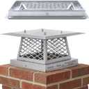 12"x12" Single Flue Bolt-On Chimney Cap with Easy & Fast Assembly Design – Durable Rust-Free Stainless Steel Chimney Cover for Outdoor Protection (Fits 11x11, 12x11, 12x12 & 12.5x12.5 Flues)