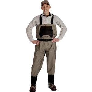 CADDIS Men's Taupe Affordable Breathable Stocking Foot Wader, Medium Short Stout