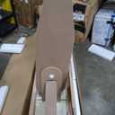 Household Essentials Ironing Board Cabinet, In-Wall Recessed Ironing Board Cabinet with Storage Shelves, Unfinished Wood, Oak