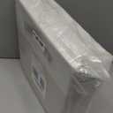 Temary Fabric Storage Cubes - 12 Inch Collapsible Bins (4Pack) - Empty Gift Baskets for Organizing Shelves, Closets, Nursery (White & Khaki)