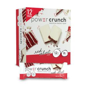 Power Crunch Protein Wafer Bars, High Protein Snacks with Delicious Taste, Red Velvet, 1.4 Ounce (12 Count)