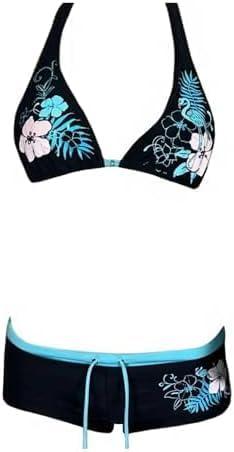 Tankini Y2k Bikini Set 2000s Cute Bathing Suits Kawaii Vintage Bikini with Shorts Set 2 Piece Grunge Emo Alt Swimsuit, S