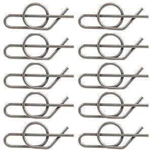 Replacement M154221 Spring Locking Cotter Pin D100 G110 L100 LA100 X100 X350 Z665 Compatible with John Deere(10 Pack)