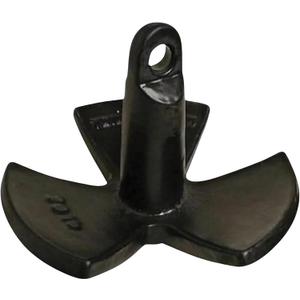 MarineNow Black PVC Vinyl Coated River Anchor | Durable Scratch-Resistant Finish | Secure Hold in Mud, Sand & Gravel