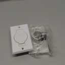 Standard Central Vacuum Wall Plate Inlet Valve Cover, for Beam Central Vac Installation Parts, Nutone Vacuum Wall Plate, White Round Door - 2 Pack