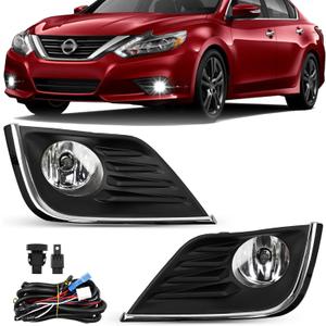 Fog Lights - Front Fog Lamps Assembly Compatible with Nissan Altima 2016 2017 2018 - Fog Light Replacement Kit Replacement for NI1038139, NI1039139, 622579HS0A, and 622569HS0A