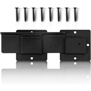 9" Flip Gate Latch Lock with Padlock Hole, 4mm Aluminum Anti-Rust Alloy Door Latch for Outdoor Wooden Fence, Sliding Swing Open Door,Wooden Fence, Barn Door, Shed,Yard,Screws (9 in - 1 Pack)