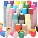 Suclain 1200 Pcs 3 oz Small Colorful Paper Cups Mouthwash Cups Disposable Mini Bathroom Cups for Hot Beverages Coffee Birthday Party Picnic BBQ Supermarket Wedding Travel DIY Event, 20 Assorted Colors