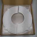 INCREWAY Split Design 12 Inch Ceiling Medallion for Lights & Fans - 5 Inch Cutout, Detachable PU Segments, Easy Install, White Ceiling Plate Decor