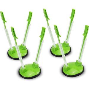 Ruibo Baggy Rack Holder For Food Prep/Ziplock Bag, Meal Planning/Plastic Freezer Bag Holders Stand, Green, Pack of 4 - 4 Pcs