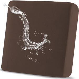 Waterproof Couch Cushion Covers Sofa Seat Cover, Patio Stretch Loveseat Covers for Dogs, Reversible Sofa Protector Covers for Pets with Elastic Bottom, Washable(Loveseat Cushion, Chocolate) (Medium)