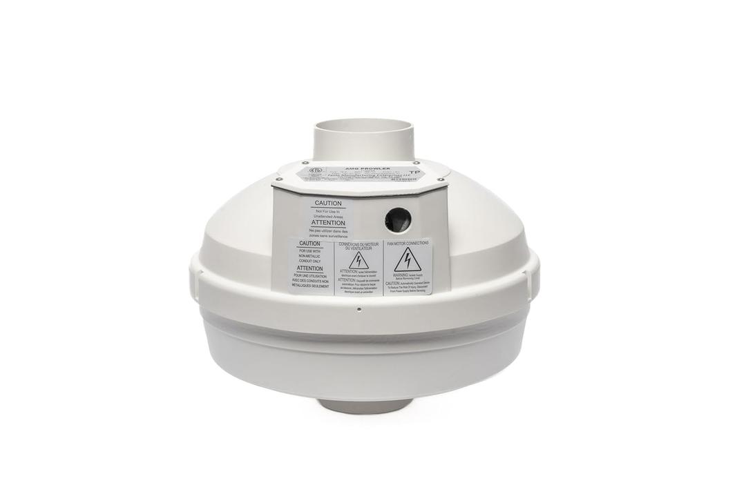 Festa AMG Prowler Radon Fan - Quiet and Energy Efficient 221 CFM Radon Mitigation System Inline Fan - 3" Electric Inline - Made with Glass Reinforced Poly-Resin  White