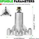 42" Deck Spindle Rebuild Kit for 130794 Spindle, for AYP/for Husqvarna LT1000 LT2000(Only 3 Bolts), 2 Spindles 532130794, 2 Blades 134149, 2 Pulleys 129861,1 Idlers 173437,1 Idlers 173438,1 95.5" Belt