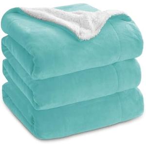 Bedsure GentleSoft Sherpa Fleece Throw Blanket for Couch - Thick and Warm, Soft Fuzzy Plush Throw Blanket for Winter, Burnt Orange, 50x60 Inches