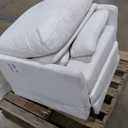 Carter's By Davinci Ethan Swivel Recliner in Performance Cream Linen, GREENGUARD Gold & Certi PUR-US Certified