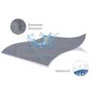 Pack and Play Sheets Mattress Pad Protector Fitted Waterproof Playard Mattress Cover, Compatible with Graco Pack n Play & Dream On Me & Pamo Babe, Playpen/Playard Sheet Quilted, Gray, 39" x 27"