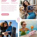 TORRAS for iPhone 17 Pro Max Case, 360 Magnetic Stand, [Fit for MagSafe] [4X Military-Grade Protection] Slim Case for iPhone 17 Pro Max Phone case,6.9", Translucent Pink, Ostand O3 Fitness Series