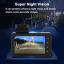 3-inch 1080p High-Definition Dash cam for Cars with Super Night Vision, 170 Large Wide-Angle, 24 Hour Recording, G-Sensor Parking Monitoring FFF