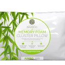 Essence of Bamboo Jumbo Pillow 20x28in Memory foam Cluster Pillow