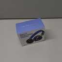 AILIHEN C8 Kids Headphones Wired, On-Ear Headphones with Microphone and Volume Control Foldable Corded Stereo 3.5mm Headset for School Teens Smartphones Chromebook Laptop Tablets Travel (Black Blue) (Medium)