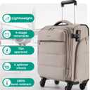 BAGSMART Underseat Carry on Luggage with Wheels, Soft Small Travel Luggage with PVC Wet/Dry Pockets, Lightweight Soft Personal Item Suitcase for Short Trip, Camera