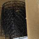 6 Pack Garden Cloche Plant Protectors from Animals, Adjustable 3-Tier Chicken Wire Plant Cages for Outdoor Plants, Stackable Metal Garden Cloches Keep Rabbits, Squirrels & Birds Away, 17.3" x 11.4"
