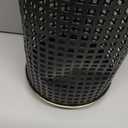 Flower Vase Rustic Metal Vase, 15.4" Tall Black Lantern Vase for Farmhouse Home Dcor Artificial Flowers and Centerpieces (12.2")