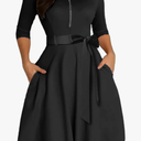 Casual Dress for Women Sexy A Line Flowy Dresses Long Midi Dress, SIZE -M