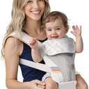 Amazon.com: Baby Carrier with Hip Seat, BeBeBus 2-in-1 Ergonomic Newborn to Toddler Carrier up to 44 lbs, Detachable Hands-Free for Infant, All Season Forward-Facing Carry, Fits Waist Sizes up to 38 inch (White) : Baby