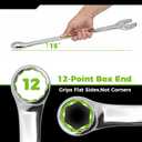 Der Erwachte Large Wrench Set with Rolling Pouch, Metric, 5-Piece, 23mm, 24mm, 26mm, 27mm, 30mm, 12 Point, Chrome Vanadium Steel