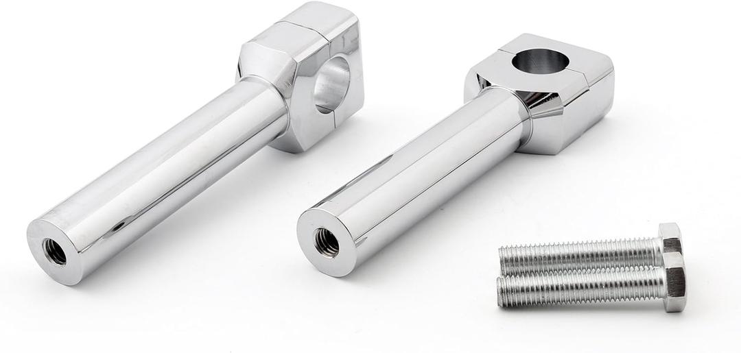 6" Motorcycle Handlebar Handle Riser Set Fit For Harley Davidson 1" Bar Chrome