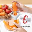 Li&Zhao Potato Peelers - Y-Shaped Potato Peelers with Non-Slip Silicone Handle, Vegetable Peelers for Kitchen, Doesnt Ruin Manicure Silky Effortless Peel Potatoes, Carrots, Apples, Veggies and More (Green)