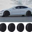 BESULEN Tire Covers 4 Pack, Oxford Wheel Covers for RV Truck SUV Trailer Camper, Waterproof Anti-UV Sun Tire Protectors, Universal Fit 21-23 Inch Tire Diameter, Travel Spare Wheel Covers