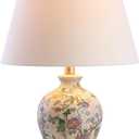 JONATHAN Y JYL3009A Grace 24" Floral LED Table Lamp Classic Cottage Bedside Desk Nightstand Lamp for Bedroom Living Room Office College Bookcase LED Bulb Included, Multicolor