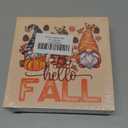 Nitelat Hello Fall Gnomes Wooden Signs, Fall Gnomes Thanksgiving Hello Fall Signs, Rustic Fall Leaves Pumpkin Wood Sign Home Decor, Gnome Fall Decor Signs,Fall Gnomes Decorations for Home